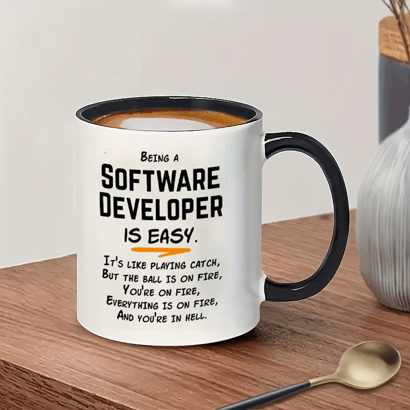 Office Of Tech - Humorystyczny kubek ceramiczny 11oz dla programistów
