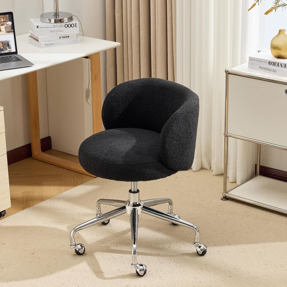 Office Tech Room - Kompaktowe obrotowe krzesło biurkowe na kółkach,
