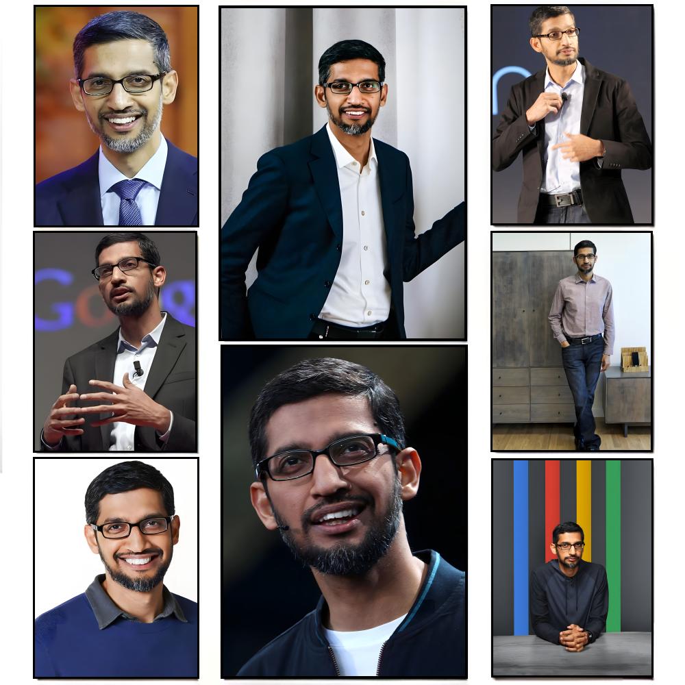Office Tech Room - Elegancki Plakat Biurowy z S-Sundar Pichai,