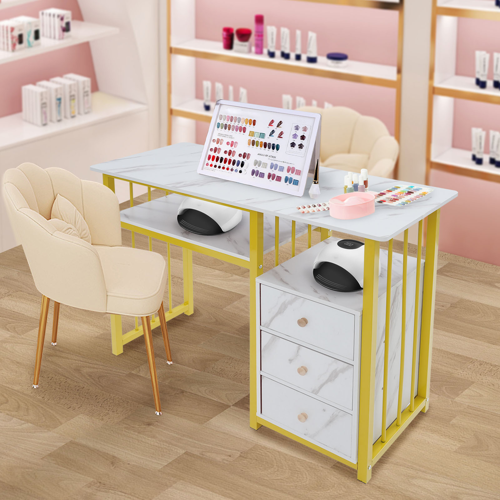 Stół do manicure w kolorze zło – Office Tech Room recenzja i cena