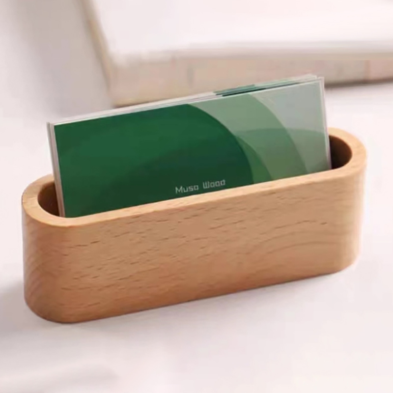 Stojak na wizytówki Drewniany  – Home Office Tech Gadgets recenzja i cena