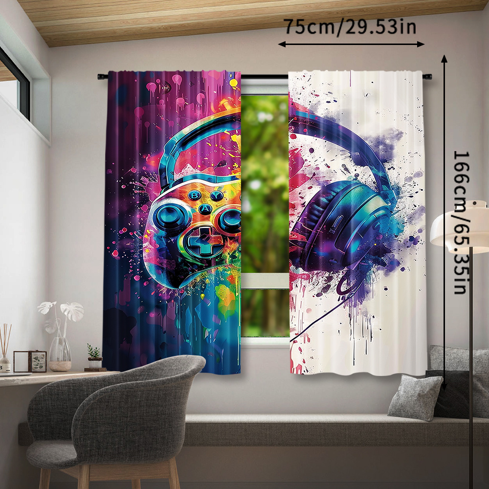 Kurtyny z motywem kontrolera d – Office Tech Room recenzja i cena