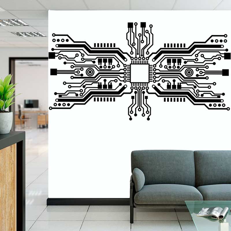 Naklejka ścienna z obwodami dr – Office Tech Room recenzja i cena